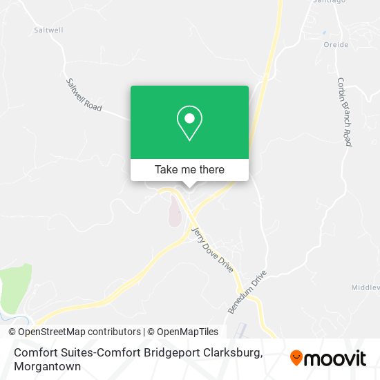 Comfort Suites-Comfort Bridgeport Clarksburg map