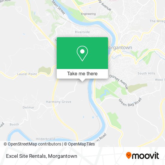 Excel Site Rentals map
