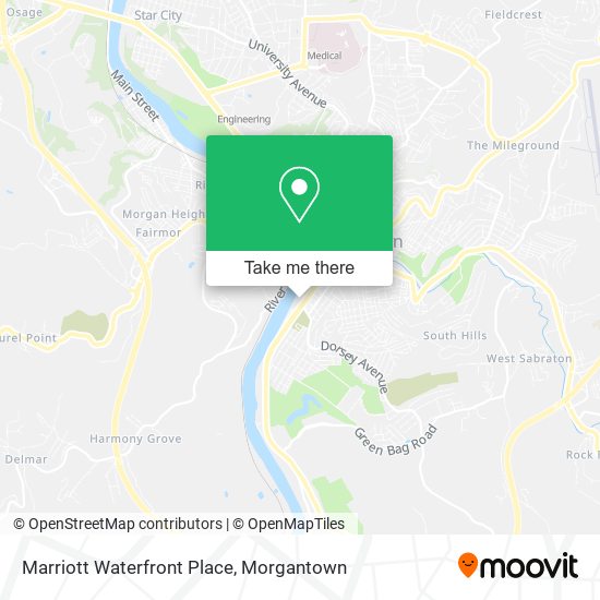 Mapa de Marriott Waterfront Place