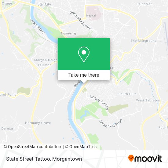 State Street Tattoo map