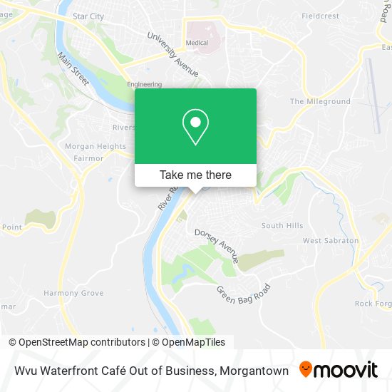 Mapa de Wvu Waterfront Café Out of Business