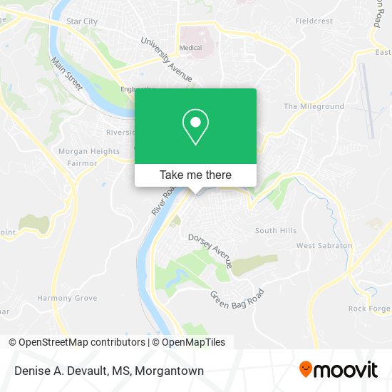 Denise A. Devault, MS map