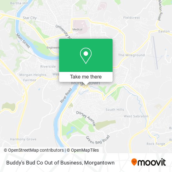 Buddy's Bud Co Out of Business map