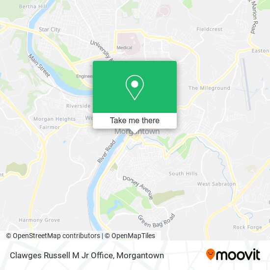 Clawges Russell M Jr Office map