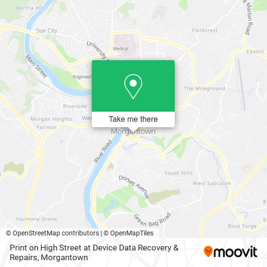 Print on High Street at Device Data Recovery & Repairs map