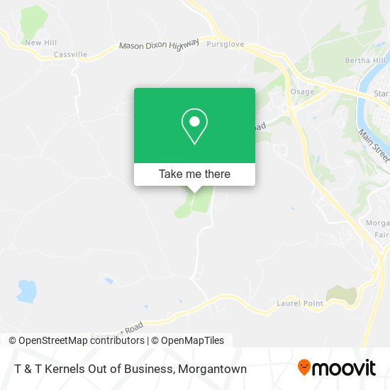 Mapa de T & T Kernels Out of Business