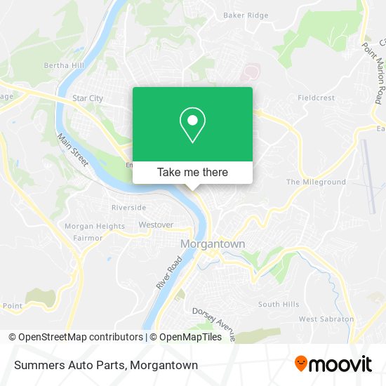 Summers Auto Parts map