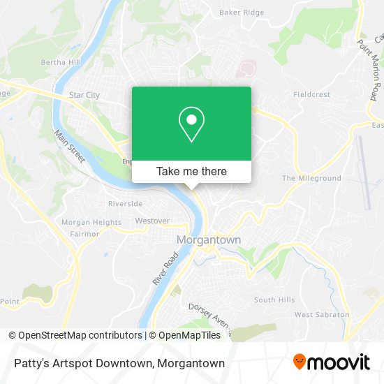 Mapa de Patty's Artspot Downtown