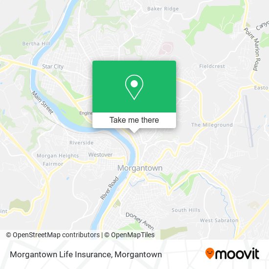 Mapa de Morgantown Life Insurance