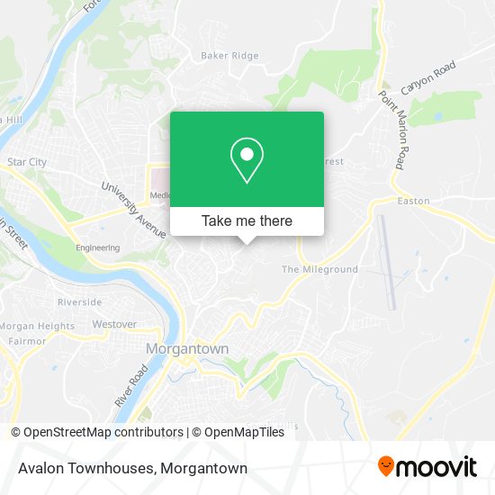 Avalon Townhouses map
