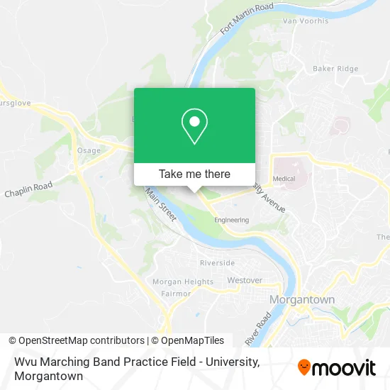 Wvu Marching Band Practice Field - University map