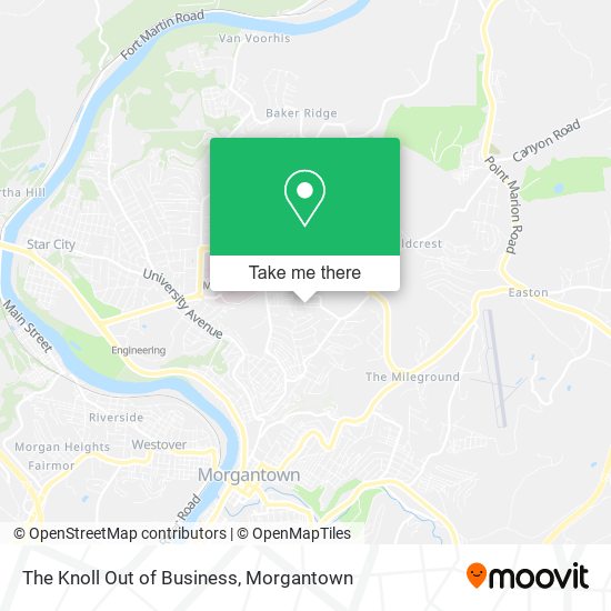 The Knoll Out of Business map