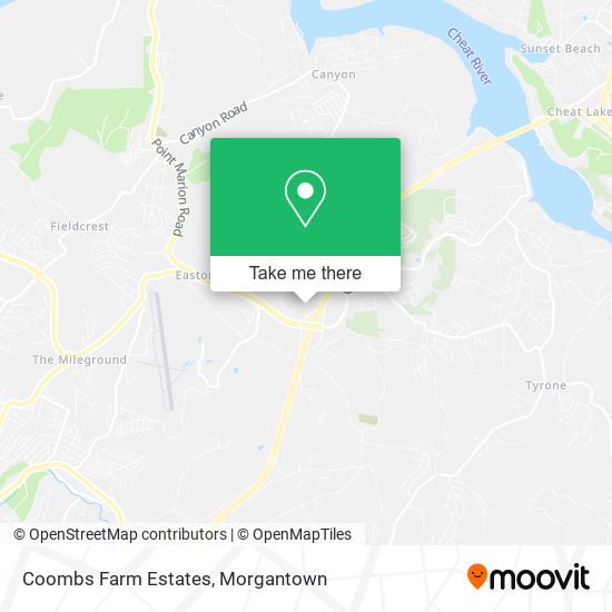 Mapa de Coombs Farm Estates