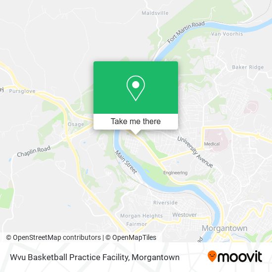 Wvu Basketball Practice Facility map