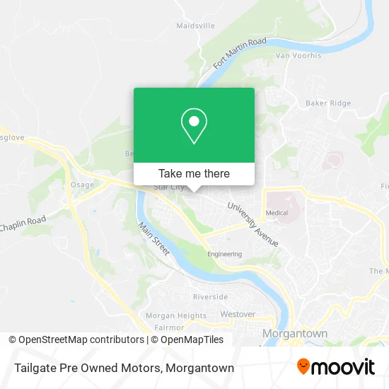 Tailgate Pre Owned Motors map