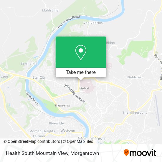 Health South Mountain View map
