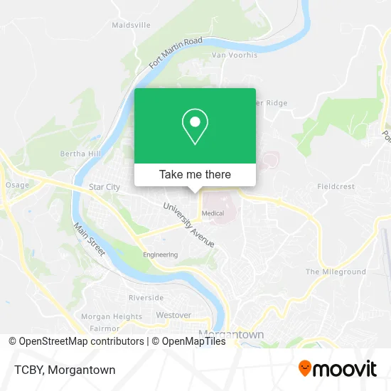 TCBY map