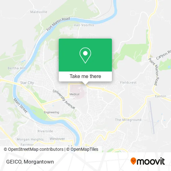 Mapa de GEICO
