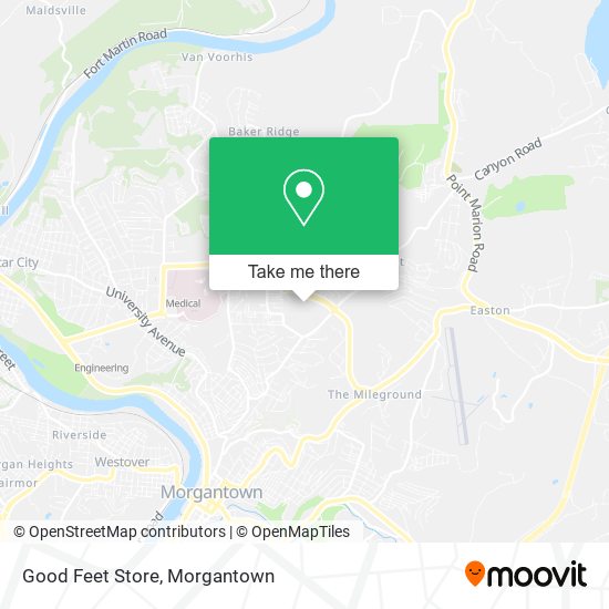 Good Feet Store map