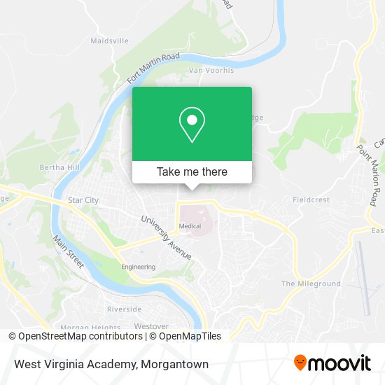 West Virginia Academy map