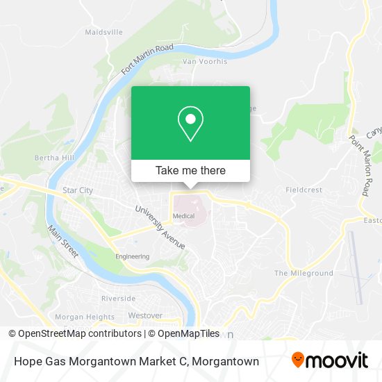 Hope Gas Morgantown Market C map