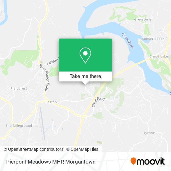 Mapa de Pierpont Meadows MHP