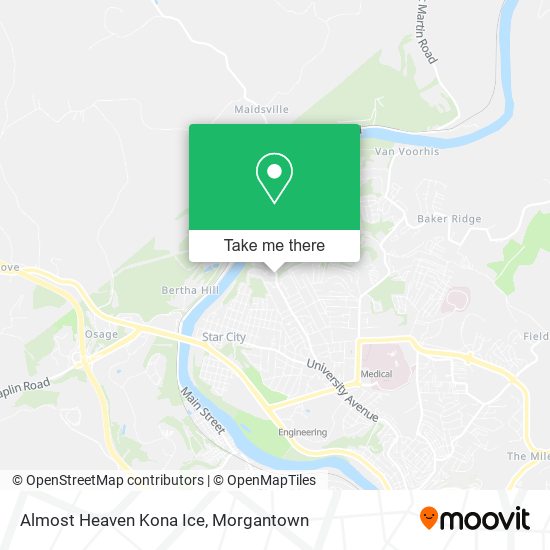 Almost Heaven Kona Ice map