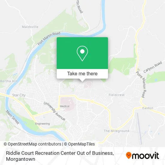 Mapa de Riddle Court Recreation Center Out of Business
