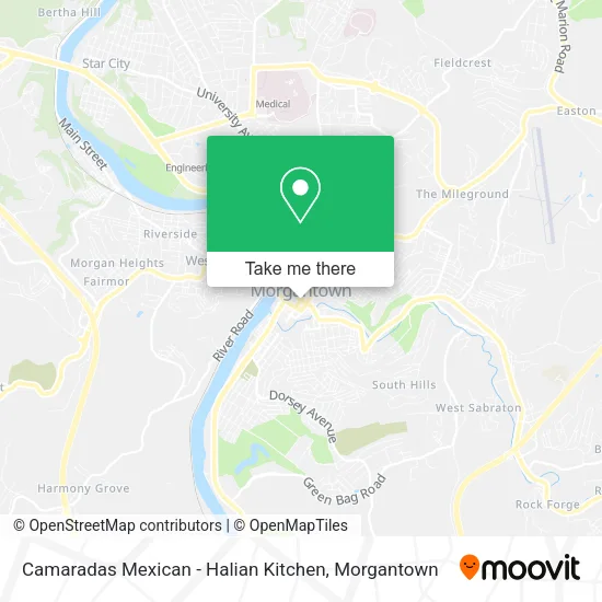 Camaradas Mexican - Halian Kitchen map