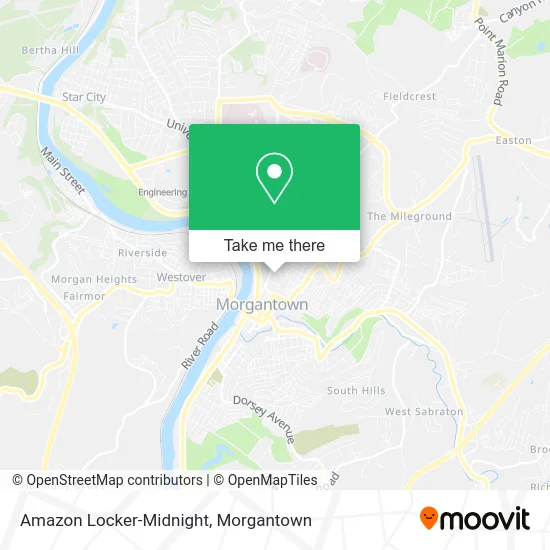Mapa de Amazon Locker-Midnight