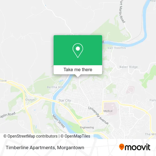 Timberline Apartments map