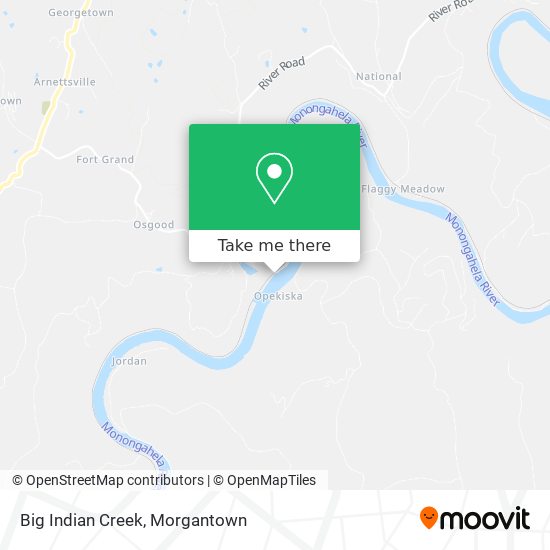 Big Indian Creek map
