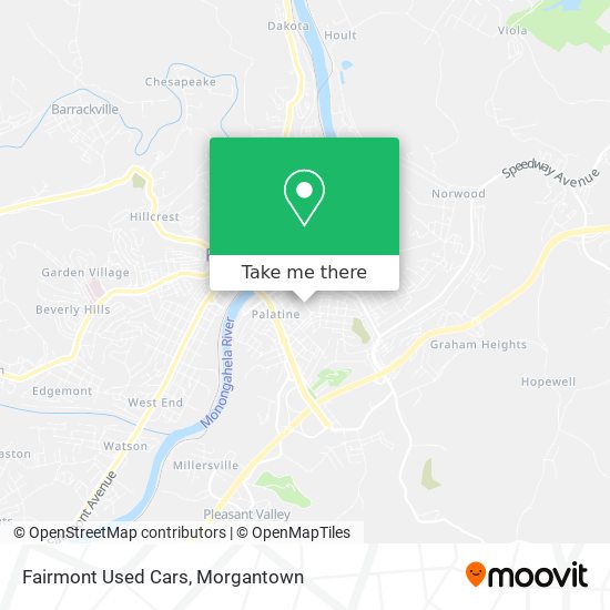 Fairmont Used Cars map