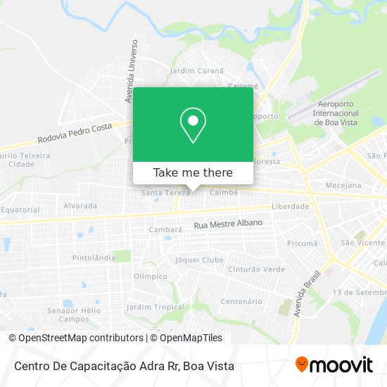 Centro De Capacitação Adra Rr map