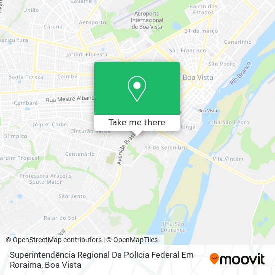 Superintendência Regional Da Polícia Federal Em Roraima map