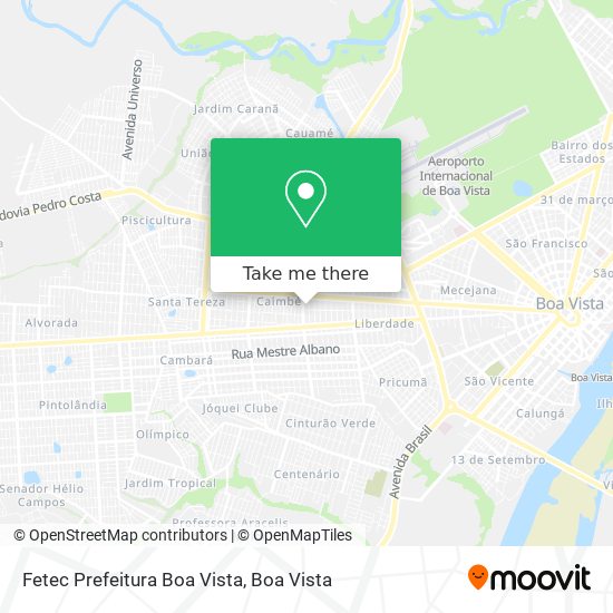 Fetec Prefeitura Boa Vista map