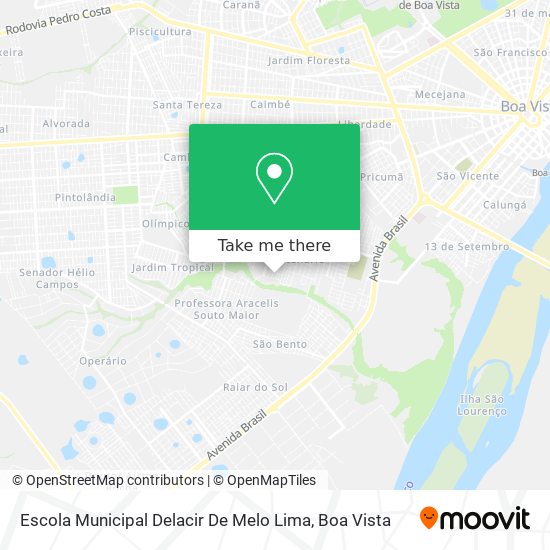 Escola Municipal Delacir De Melo Lima map