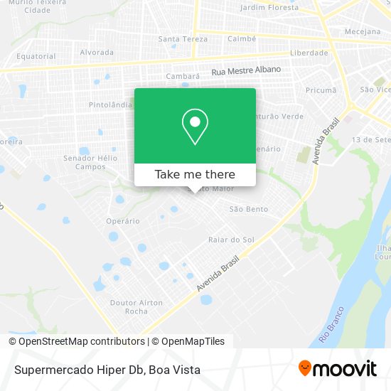 Supermercado Hiper Db map