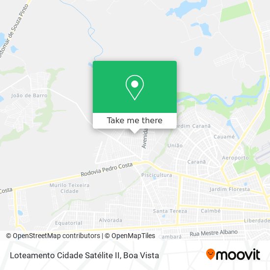 Loteamento Cidade Satélite II map