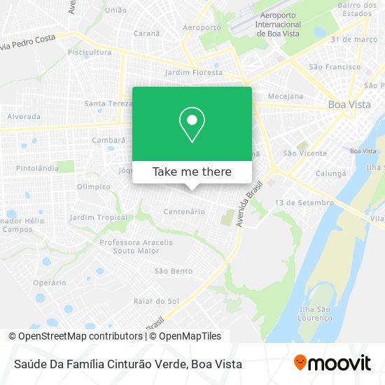 Saúde Da Família Cinturão Verde map