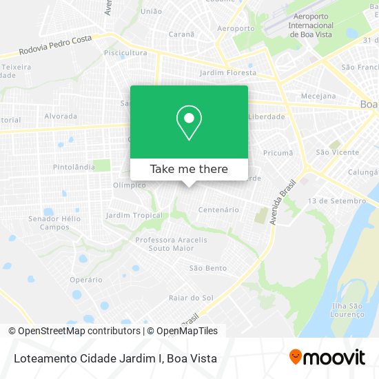 Loteamento Cidade Jardim I map