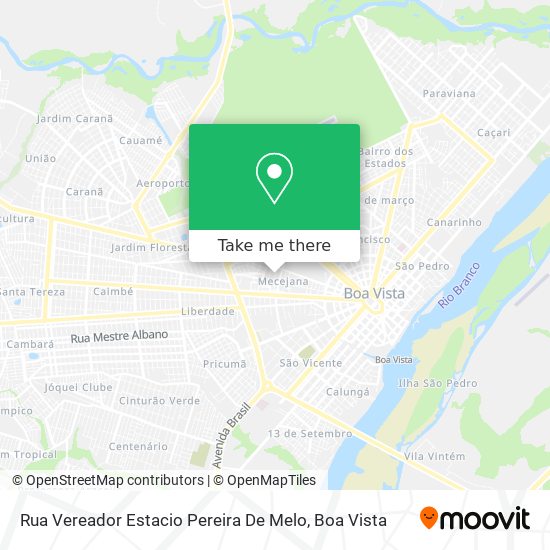 Rua Vereador Estacio Pereira De Melo map