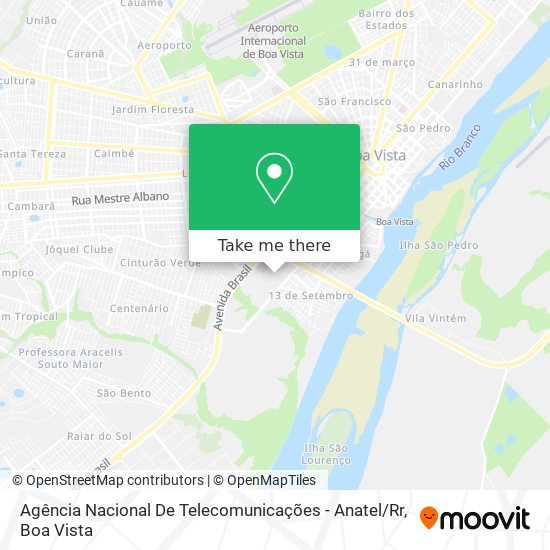 Agência Nacional De Telecomunicações - Anatel / Rr map