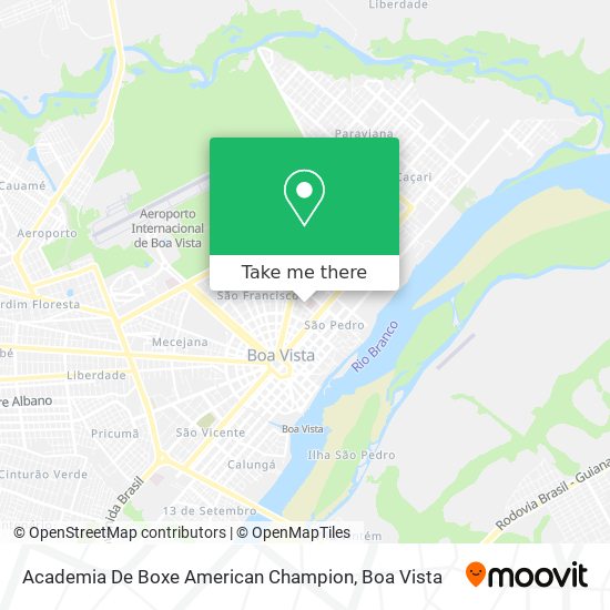 Academia De Boxe American Champion map