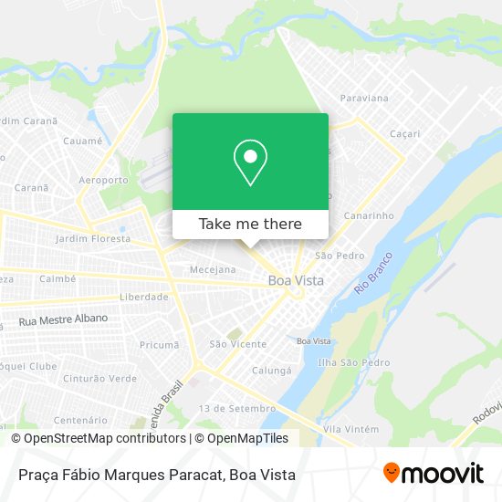 Mapa Praça Fábio Marques Paracat