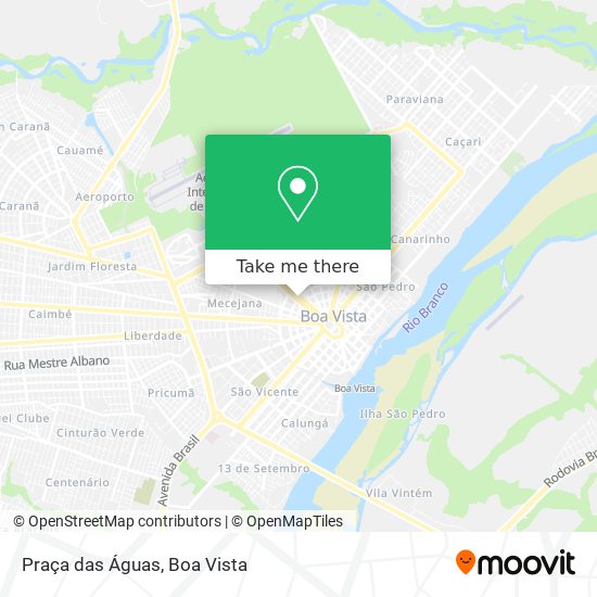 Praça das Águas map