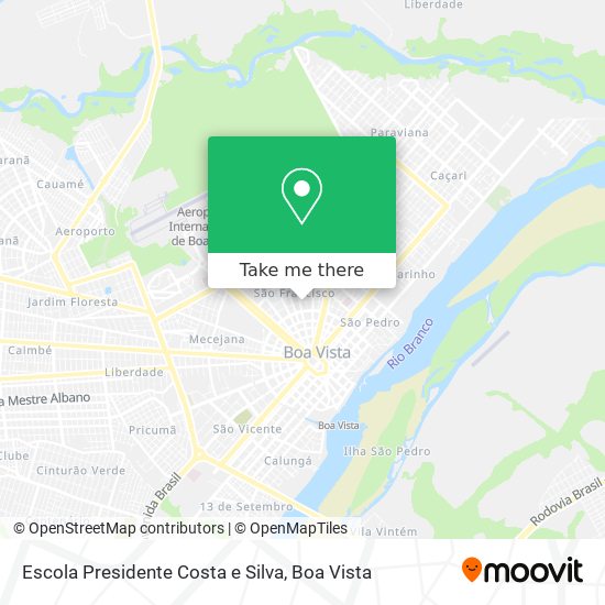 Mapa Escola Presidente Costa e Silva