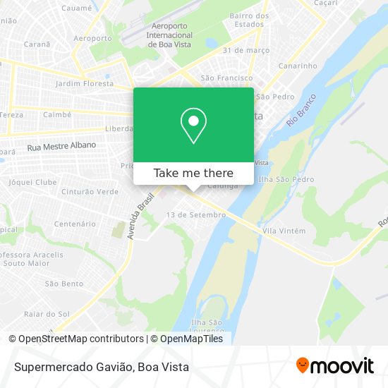 Supermercado Gavião map