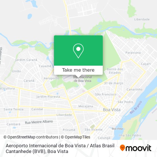 Aeroporto Internacional de Boa Vista / Atlas Brasil Cantanhede (BVB) map