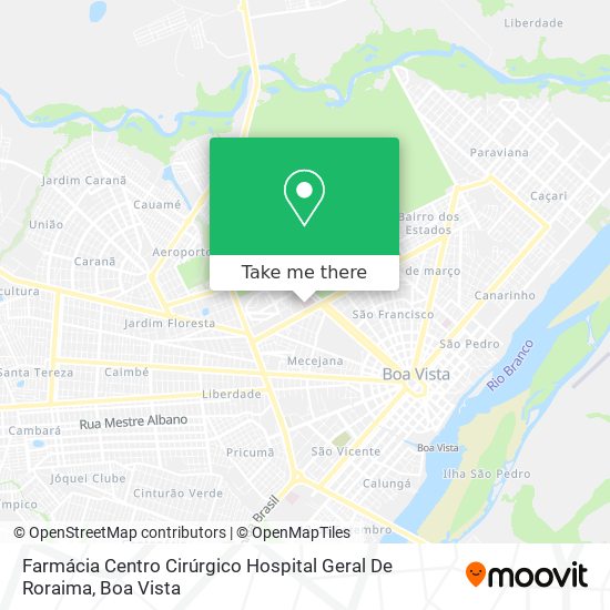 Farmácia Centro Cirúrgico Hospital Geral De Roraima map